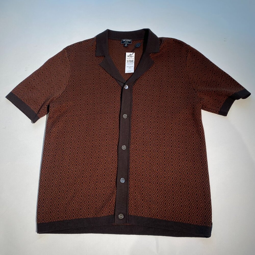 Todd Snyder Medium Geometrical Polo NEW